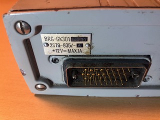 BRG GK301 gépkocsi kezelő egység